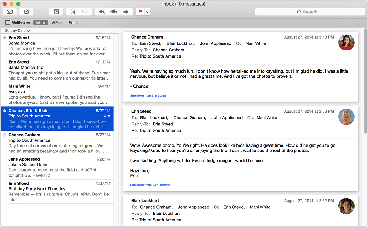 Mac mail app problem